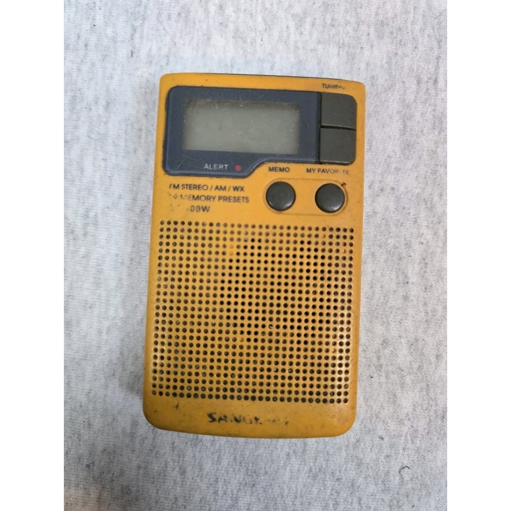Sangean DT-400W AM/FM Digital Weather Alert Pocket Radio USED